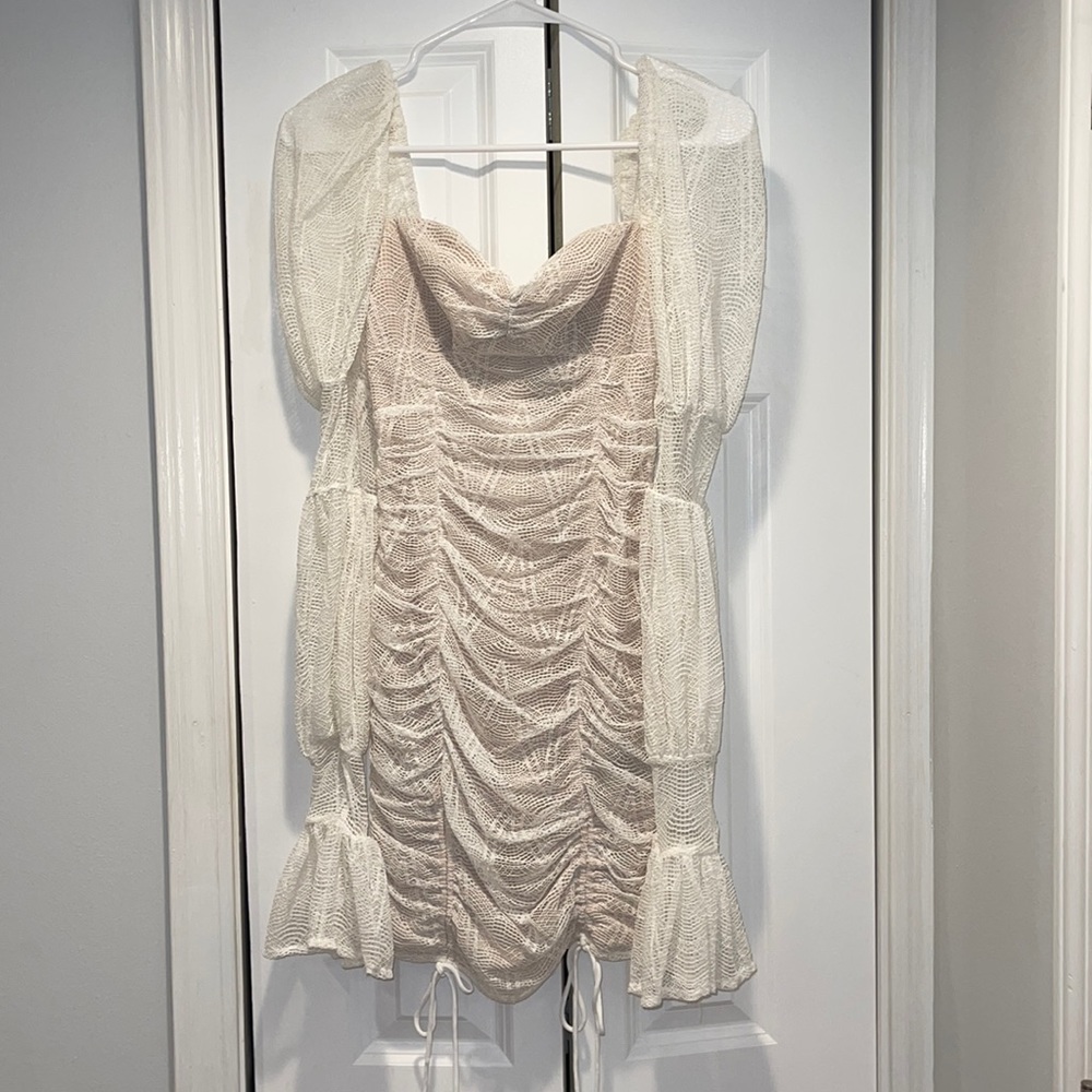 White lace dress